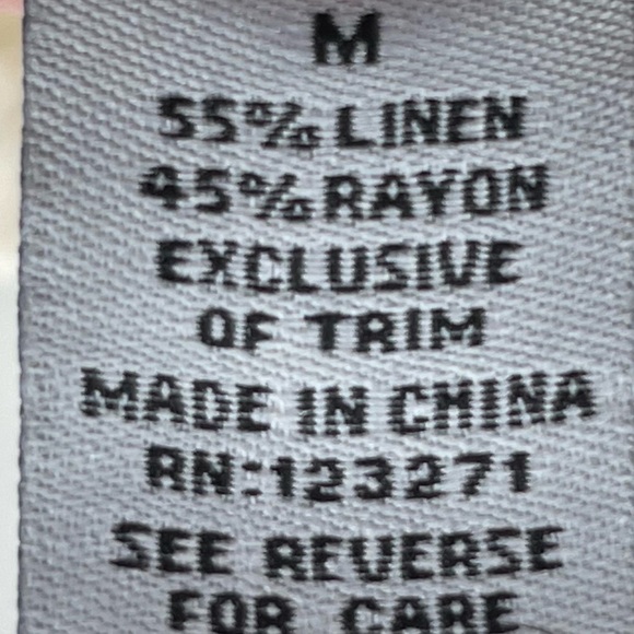 J for Justify Linen Cream Smocked Cami Midi Dress Size Medium - Picture 12 of 12